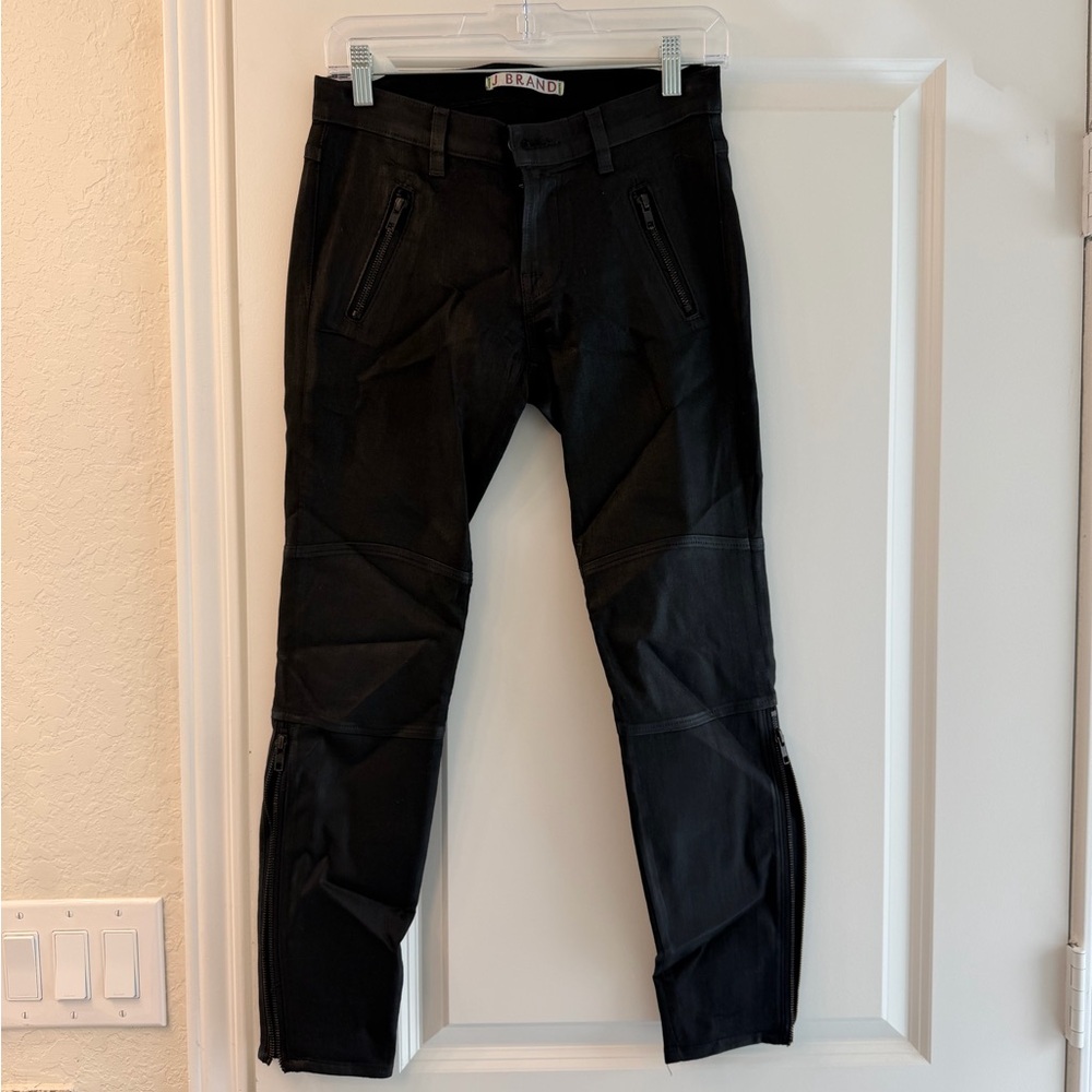 J Brand Black Pants with Button Detail